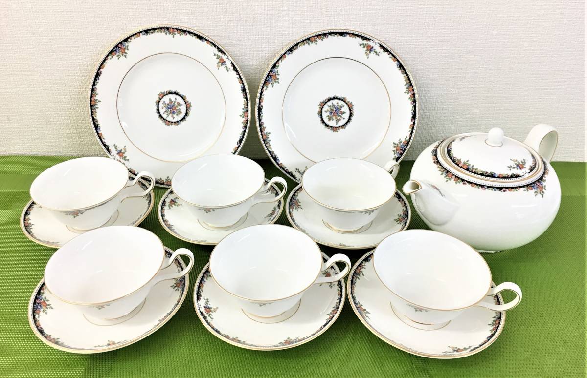 7-41【中古品】WEDGWOOD オズボーンティーセット ／カップ＆ソーサー 