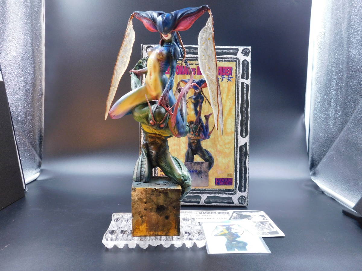 ハチ女&真仮面ライダー・1/6スケールガレージキット完成品フィギュア