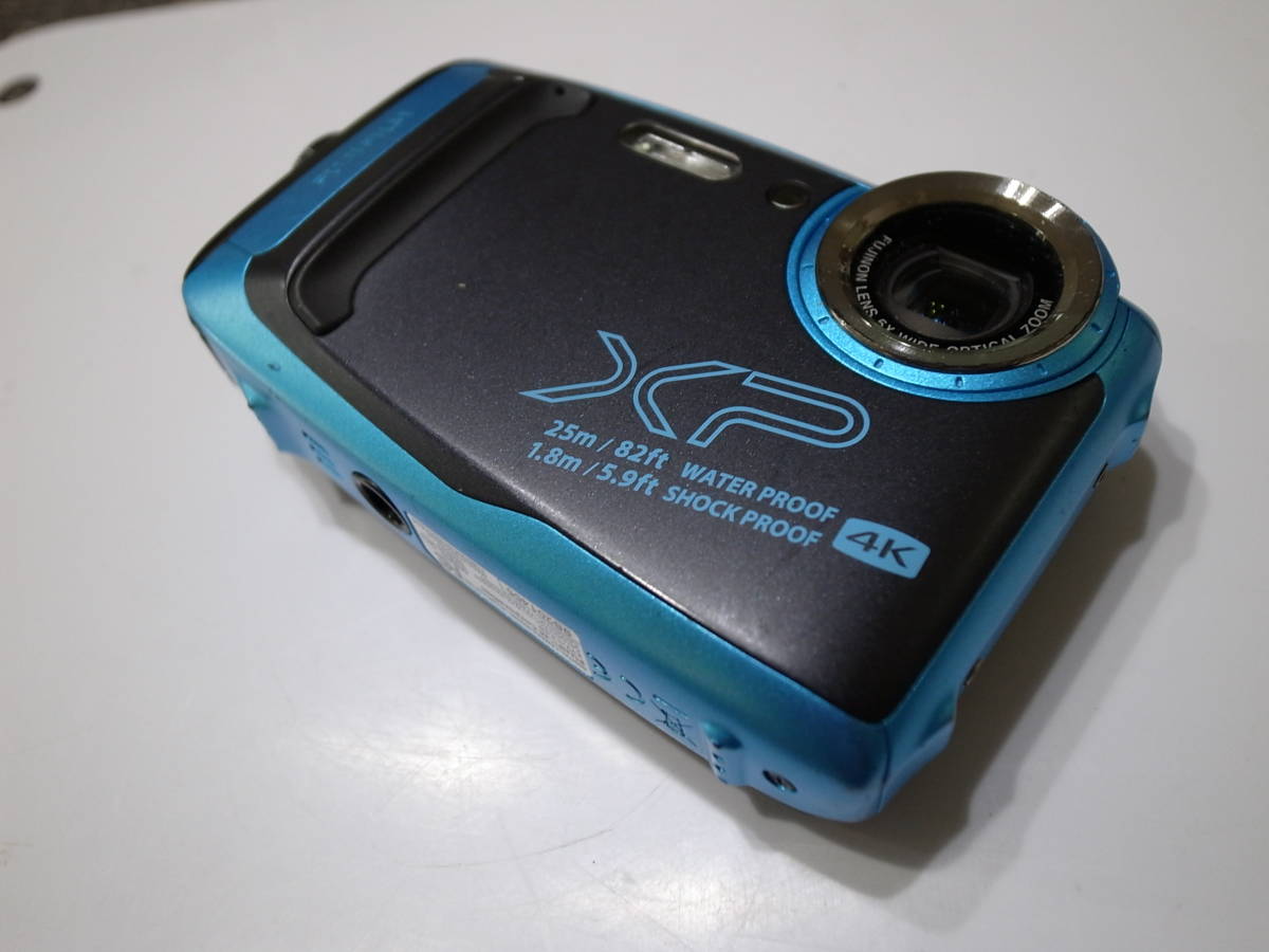 富士フィルム FINEPIX XP140 ブルー /25m防水・Wi-Fi・4K動画OK 