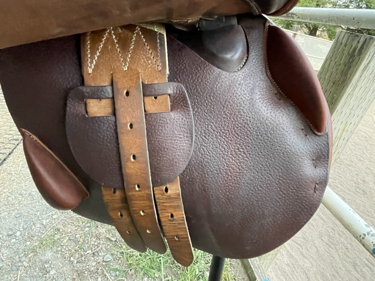 BD Bruno Delgrange ブルーノ デルグランジュ 乗馬, 障害用鞍 17インチ 