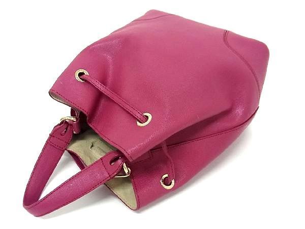 FURLA フルラ ステイシー ショルダーバッグ ハンドバッグ 2way 巾着 1円 □美品□ FURLA フルラ ステイシー レザー 巾着 ポーチ付き 2WAY