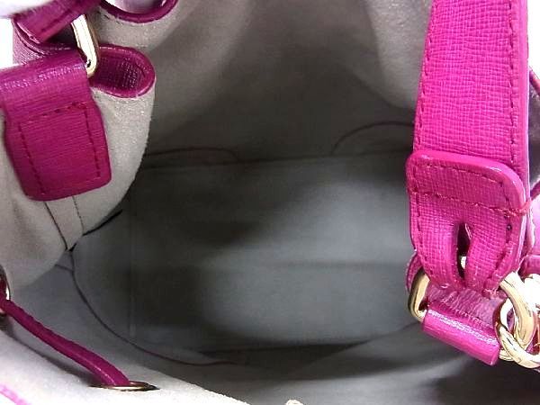 1円 □美品□ FURLA フルラ ステイシー レザー 巾着 ポーチ付き 2WAY