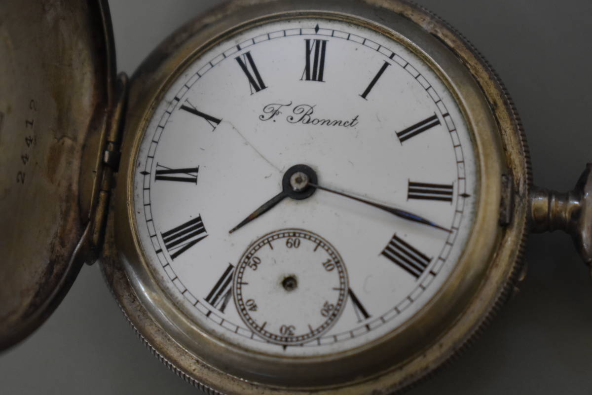 うぶ品 昭和レトロ 懐中時計3個まとめて F.Bonnet、Langendorf