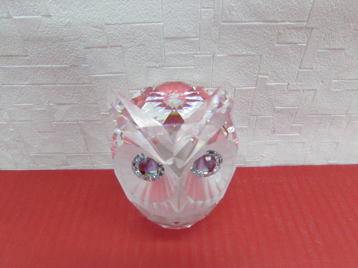 SWAROVSKI スワロフスキー クリスタルガラス ふくろう フクロウ 置物