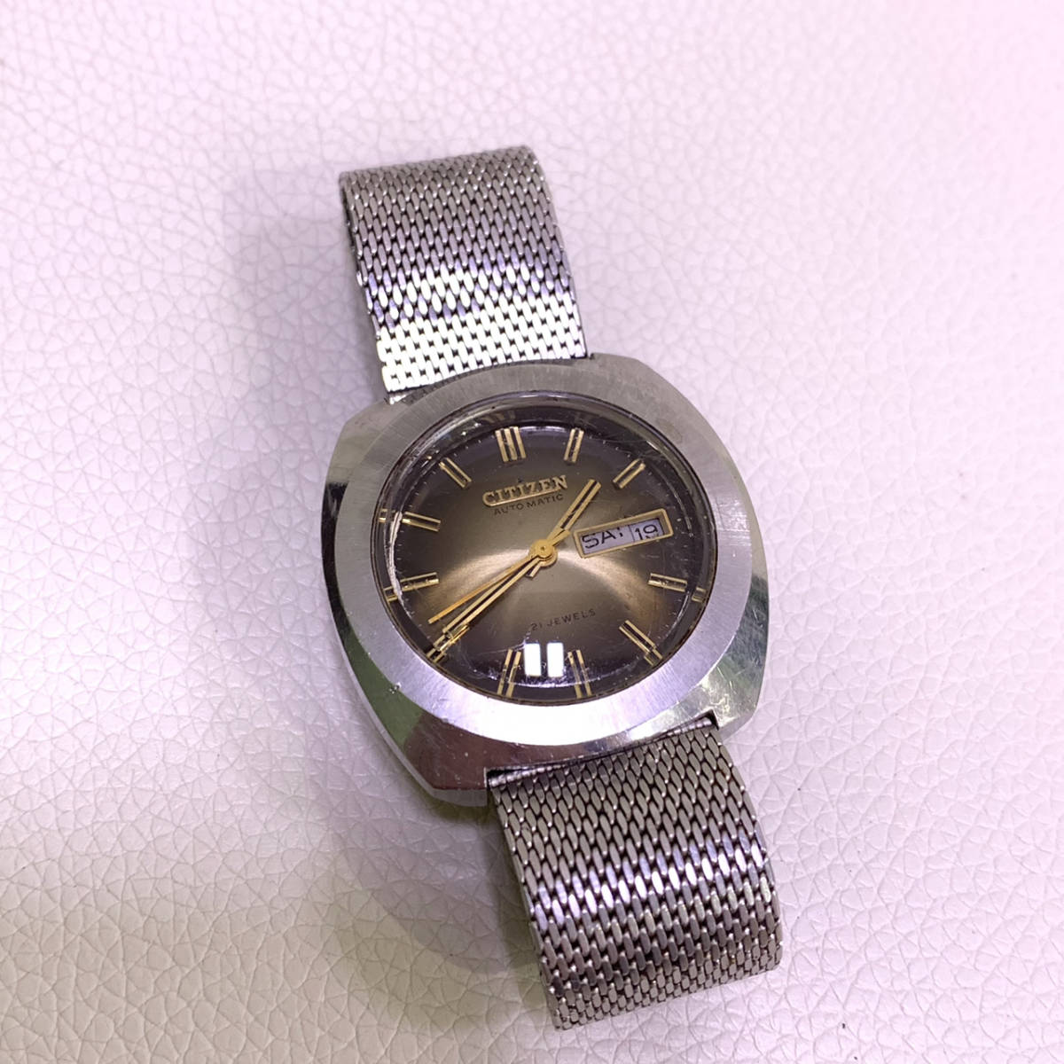シチズン 稼働品 CITIZEN 自動巻き メンズ - 腕時計 オート デイト 