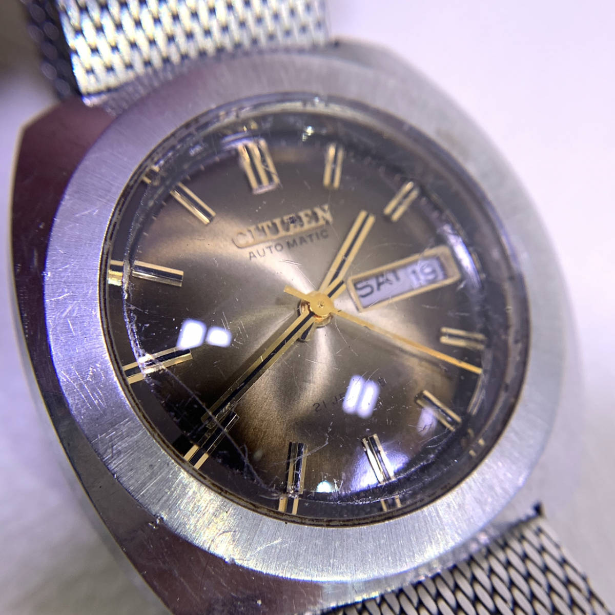 稼働品 CITIZEN シチズン AUTOMATIC GN-4-5 デイデイト 自動巻き 