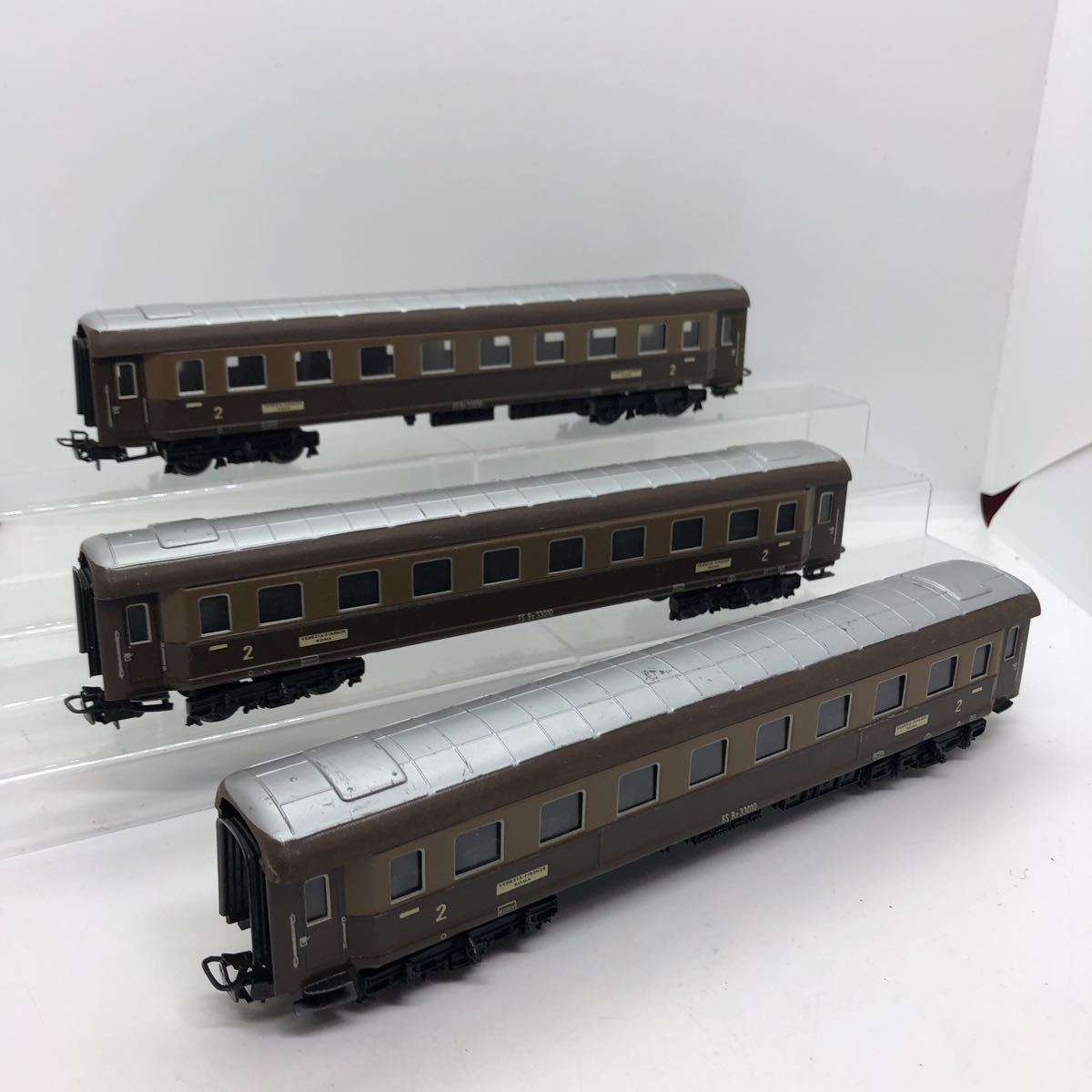 HOゲージ メルクリン 客車 茶色 3両 まとめ まとめて ジャンク 1円