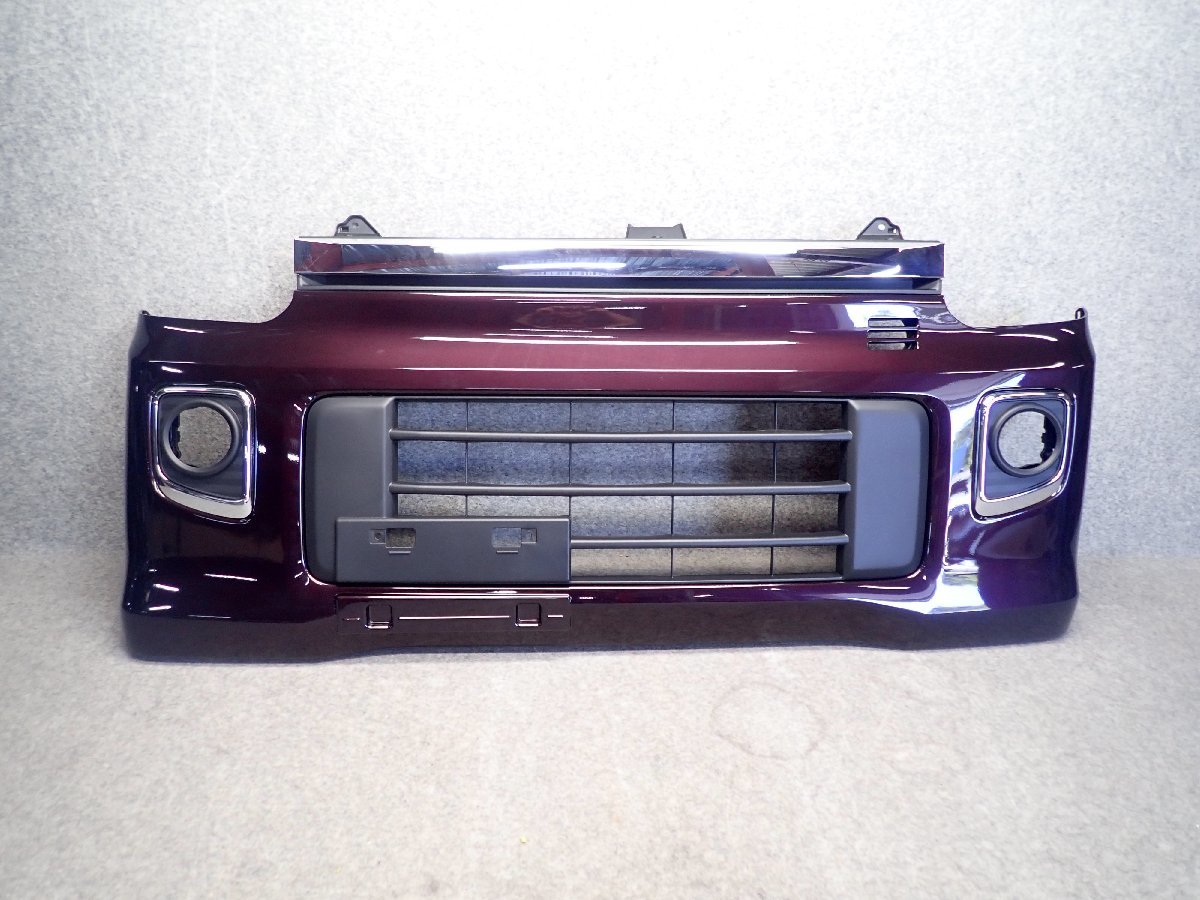 良品　エブリィ ワゴン　DA17W　純正　フロントバンパー　ZVJ　パープル　71711-64P5　292352