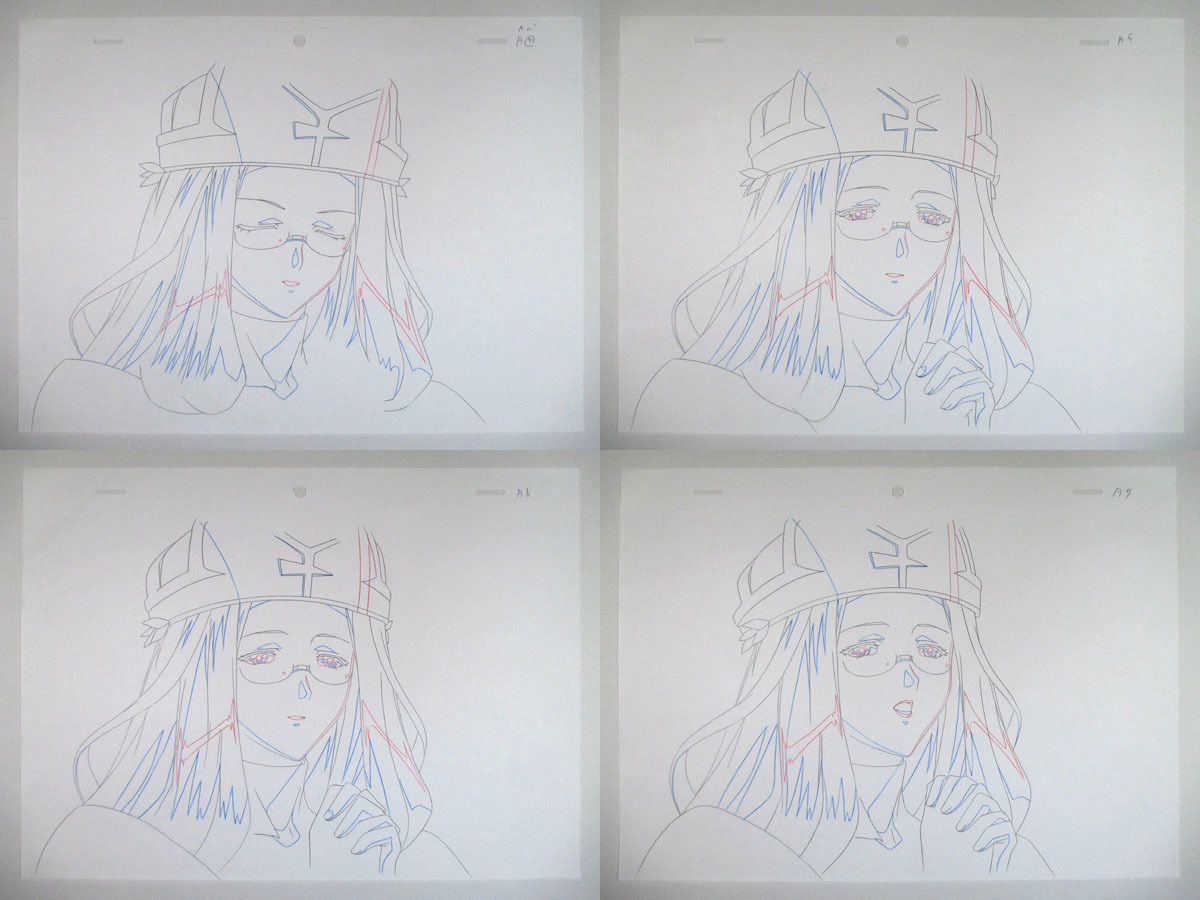 クイーンズブレイド 直筆素材 原画 動画 QB メルファ 608 クイーンズ