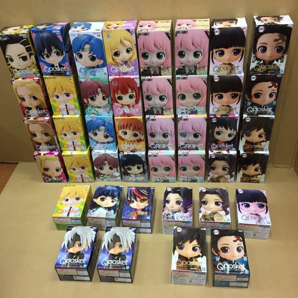 23071303 [未開封品] 大量 Qposket 42体 フィギュア アーニャ 鬼滅の刃 チェンソーマン まとめ　　SB