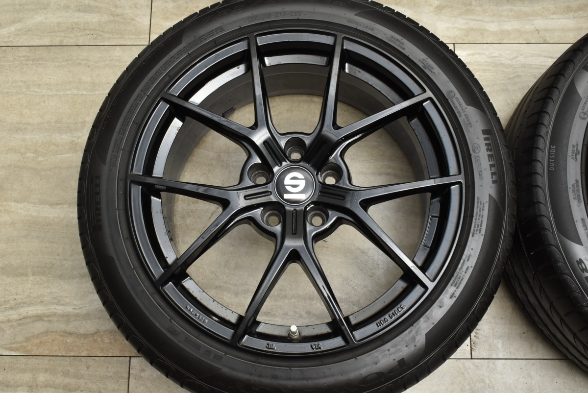 美品】OZレーシング スパルコ Podio 18in 8J+45 PCD114.3 ピレリ
