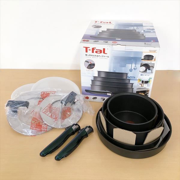 427*T-fal ティファール インジニオ IHブラック ファミリーセット 4ピース フライパン ソースパン 未使用品