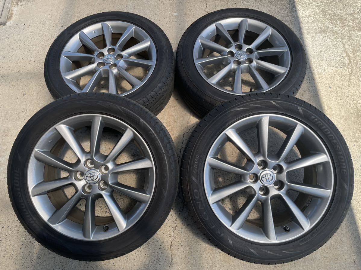 ブリヂストン レグノGRVⅡ トヨタ ウィッシュ純正ホイール4本SET 215