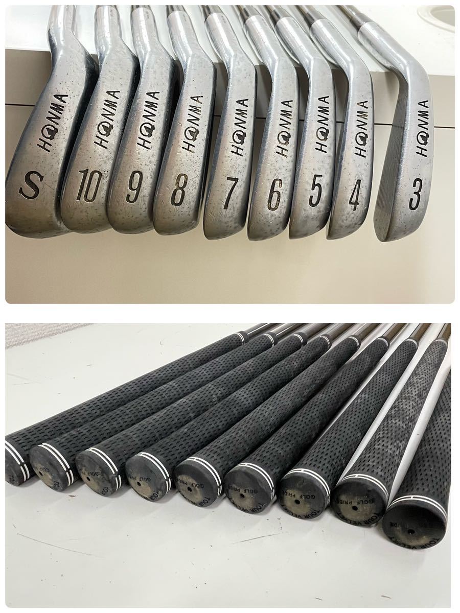 ○ HONMA ホンマ LB-708 アイアン 9本セット K18 3-10,S 金モグラ