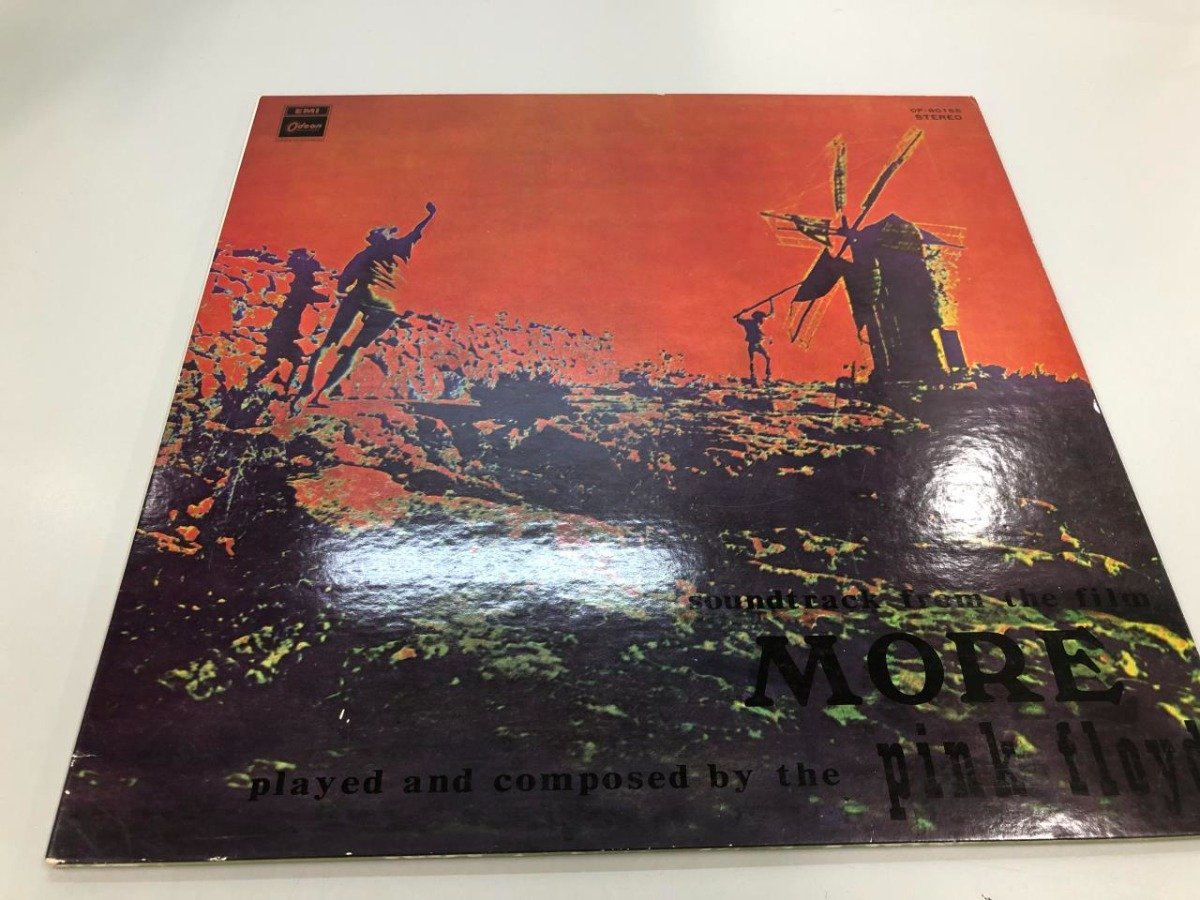 低価，得価 ▽ 【LPレコード PINK FLOYD MORE OP-80165 赤盤】081-02308
