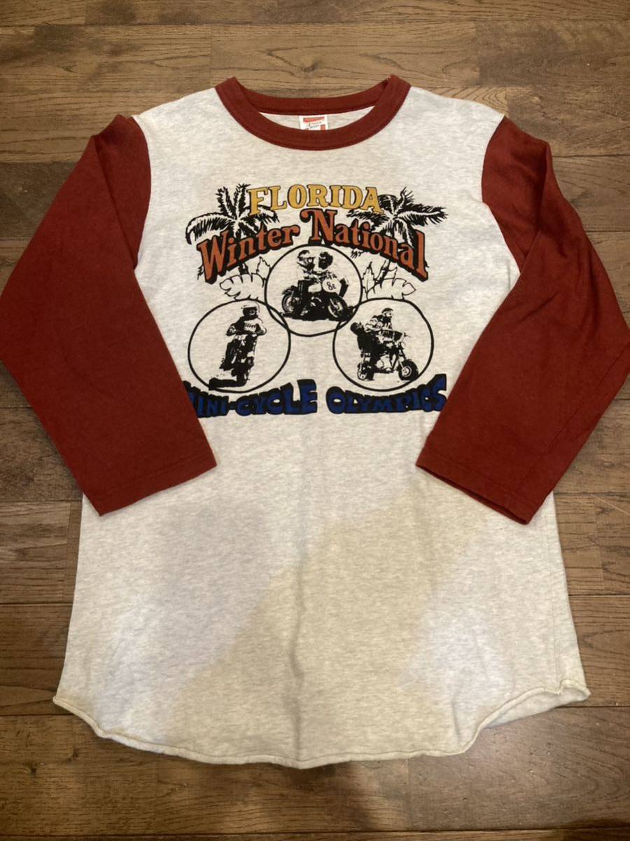 超美品】FREEWHEELERS 七分袖Tシャツ サイズM フリーホイーラーズ 