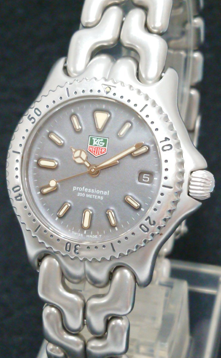 稼働品!!TAG HEUER/タグホイヤー Sel セル グレー文字板 ボーイズ 