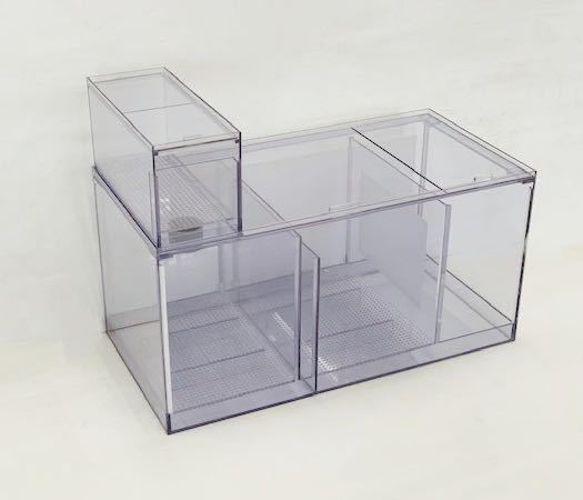 塩ビ濾過槽+ウールBOX 600X300X300三層式 未使用 一台限り 600X300X300