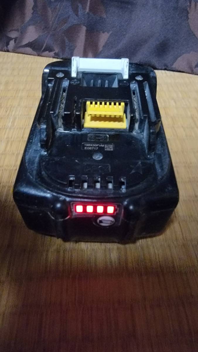 中古　マキタ　純正　バッテリー　battery 18V　BL1830B　3.0Ah　充電確認　 マキタ 18V BL1860B -マキタ 国内正規品 リチウム