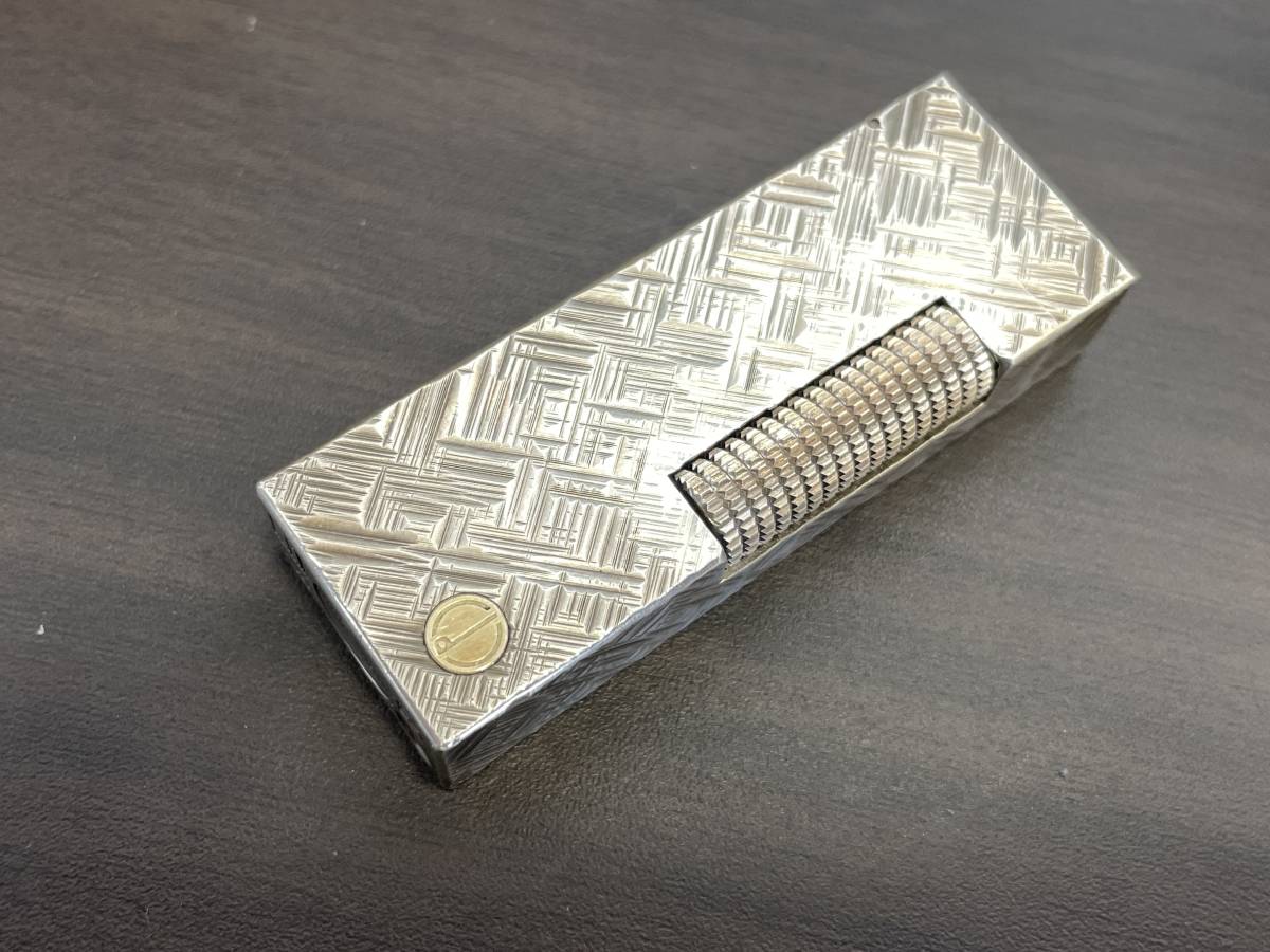 1円 すぐ使える Dunhill/ダンヒル ローラーガスライター シルバー 