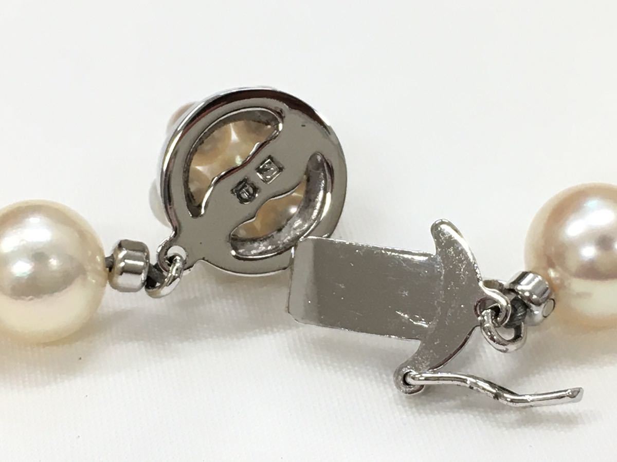 パール ネックレスの通販 7mm 田崎 あこや真珠 極美品 アコヤ真珠 6.5 