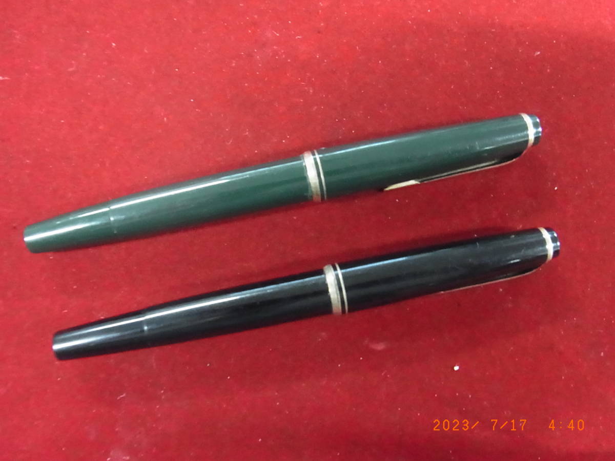 M44818】MONTBLANC モンブラン 万年筆 No24 グリーン系 筆記具