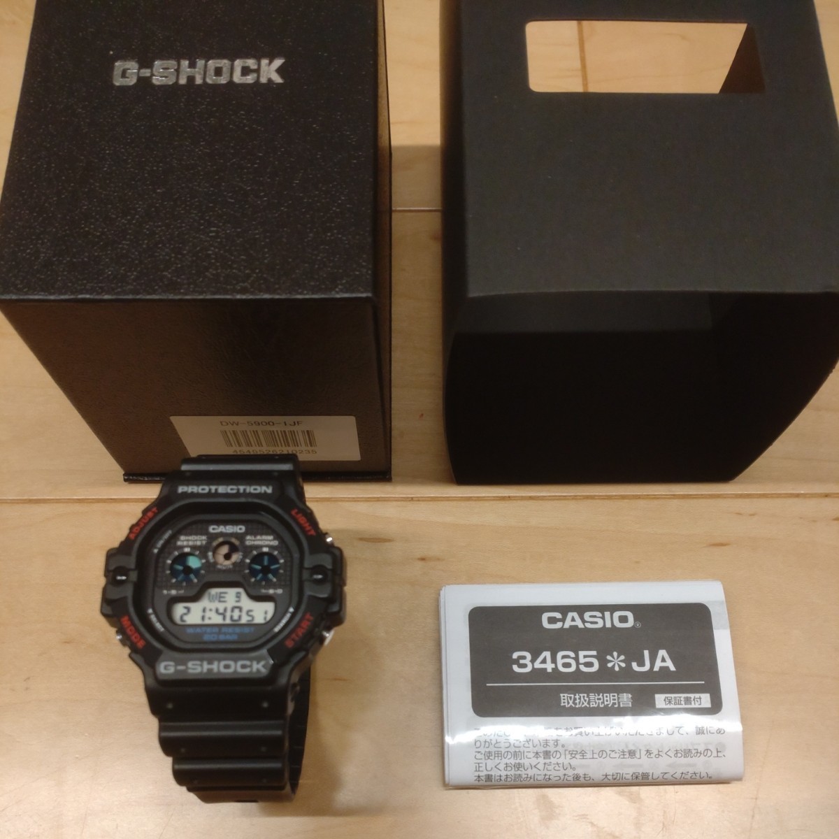 完品 G-SHOCK DW-5900-1JF CASIO ジーショック カシオG-SHOCK カシオ 復刻 BLACK ブラック　_1