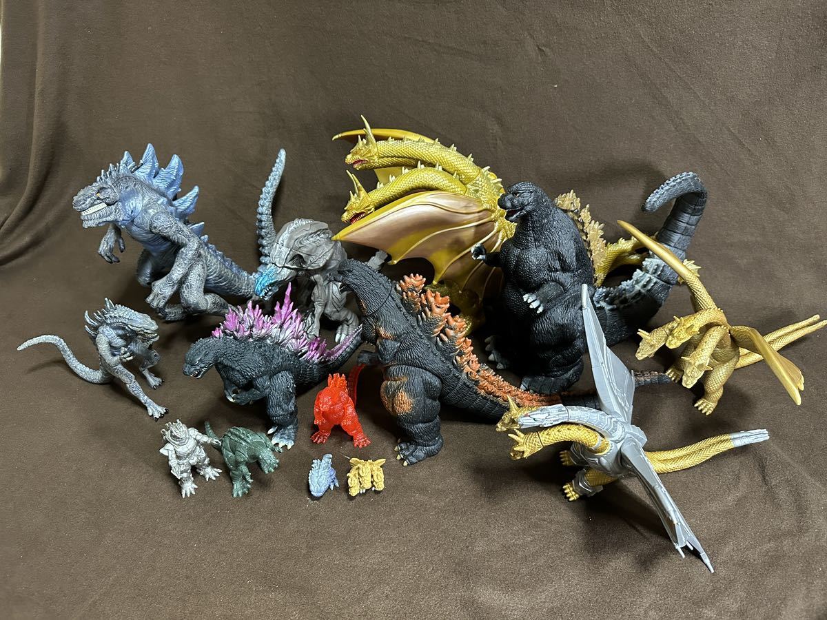 ゴジラ キングギドラ フィギュア 怪獣 ソフビ人形 ソフビ とまとめ売り 
