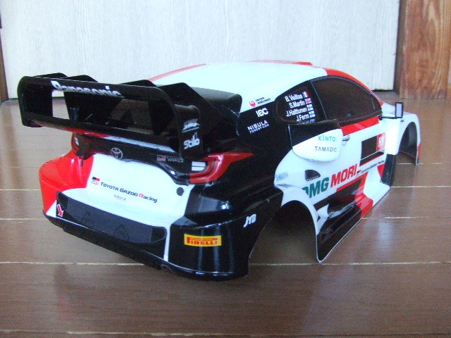 タミヤ ヤリス ラリー1 塗装 タミヤ SP1707 トヨタ ガズーレーシング