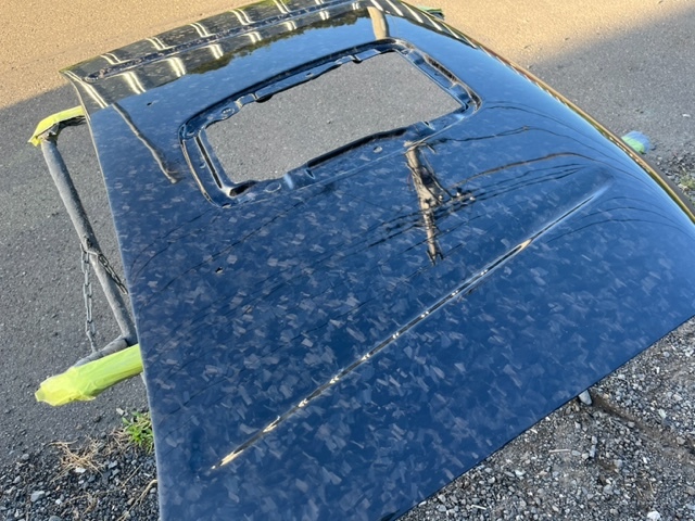 訳アリ 新品 クラッシュ カーボン ボンネット JB23 ジムニー 4 ～ 8 型  