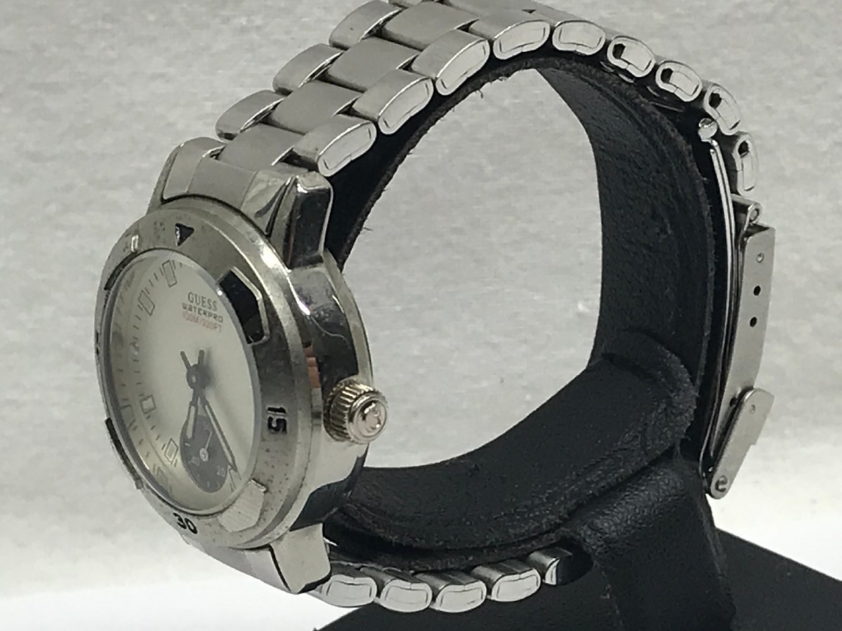 稼働品】GUESS ゲス 腕時計 P165GL QZ クオーツ ステンレススチール 