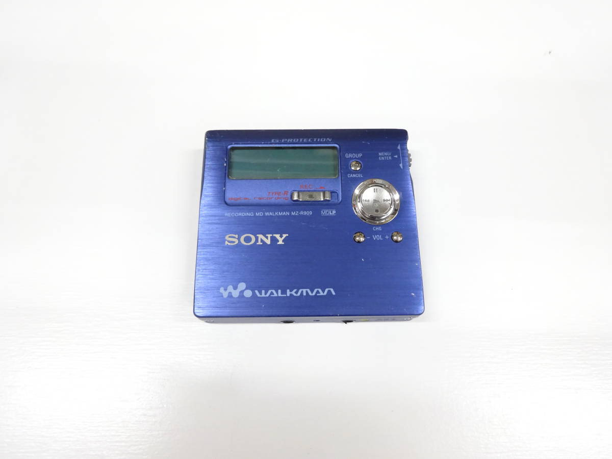 オーディオ機器 SONY ポータブルMDヘッドホンレコーダー MD-R909