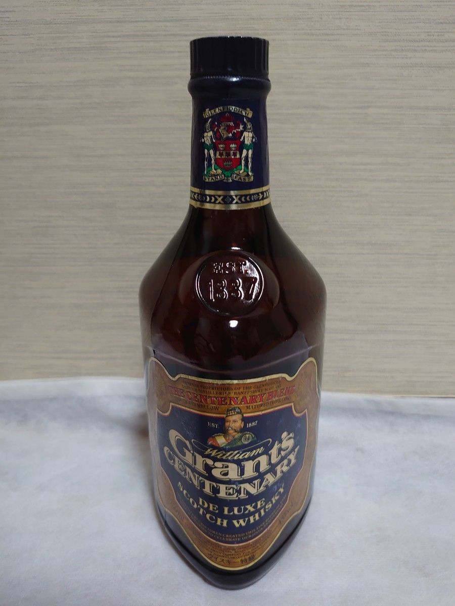 グランツ　センテナリーデラックススコッチウイスキー特級　希少100周年記念ボトル 品 Grant's CENTENARY DELUXE グランツ センテナリー デラックス 特級