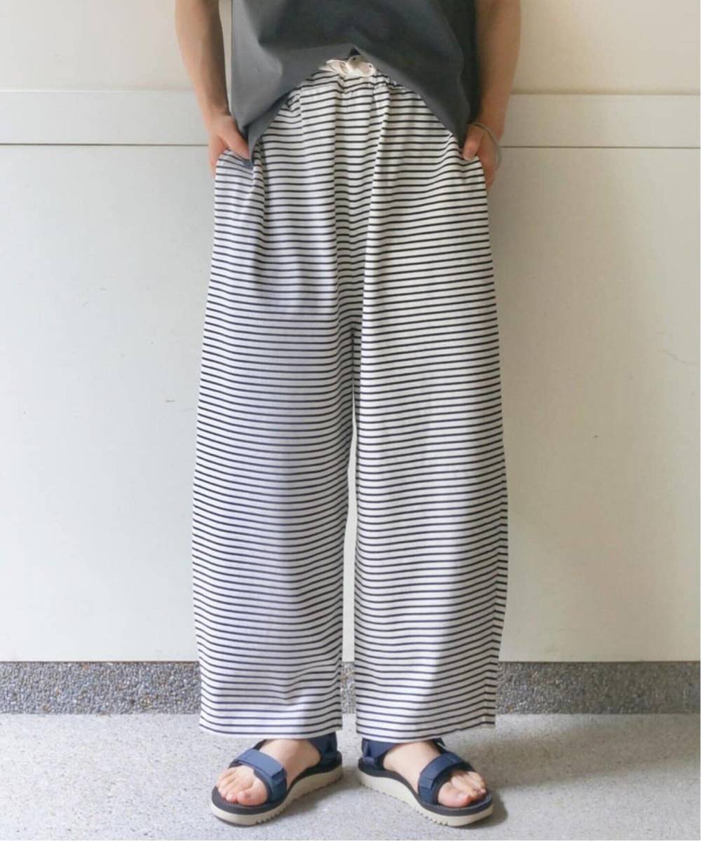 ★journal standard luxe【デラヴェジャージーバルーンパンツ】ジャーナルスタンダードラックスイージーパンツテーパードボーダーゆったり