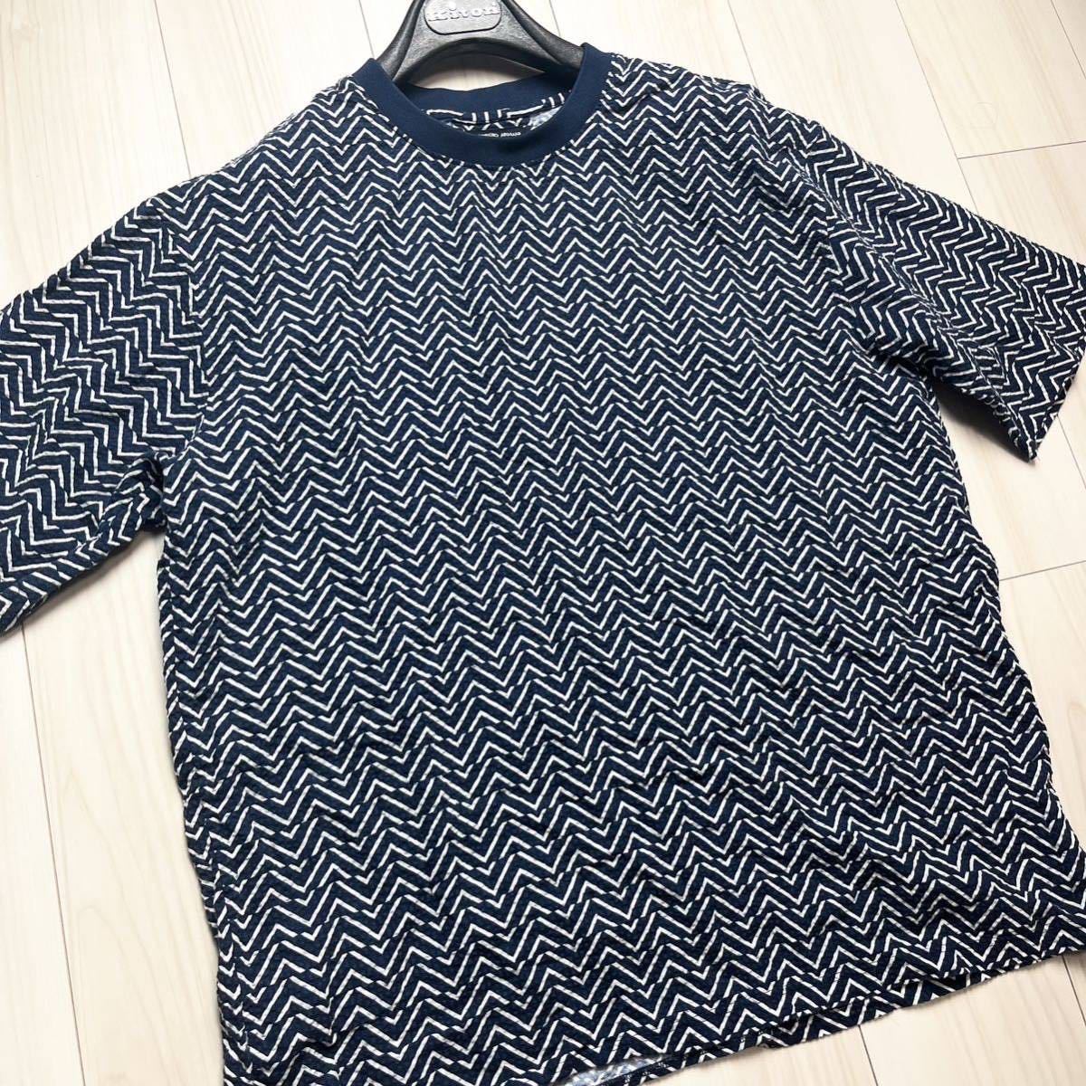 極 /黒タグ シアサッカー GIORGIO ARMANI ジョルジオアルマーニ T