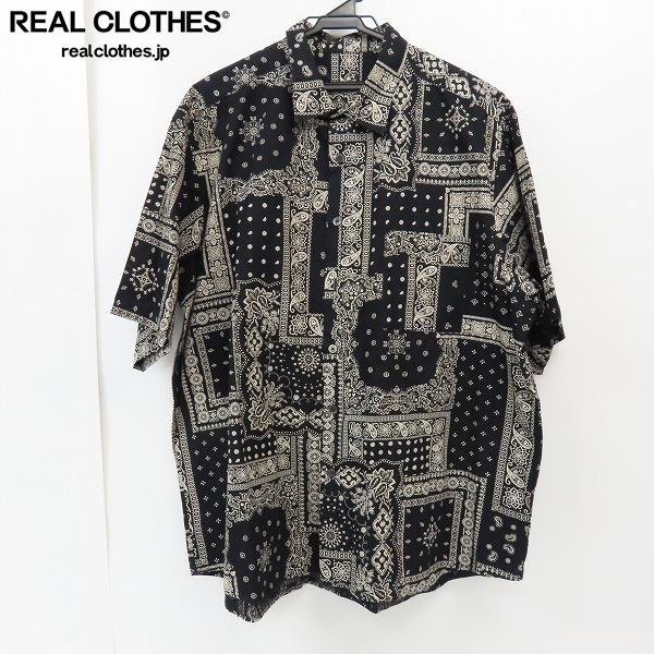 ☆SOPHNET./ソフネット S/S BAGGY REGULAR COLLAR SHIRT/ペイズリー柄 