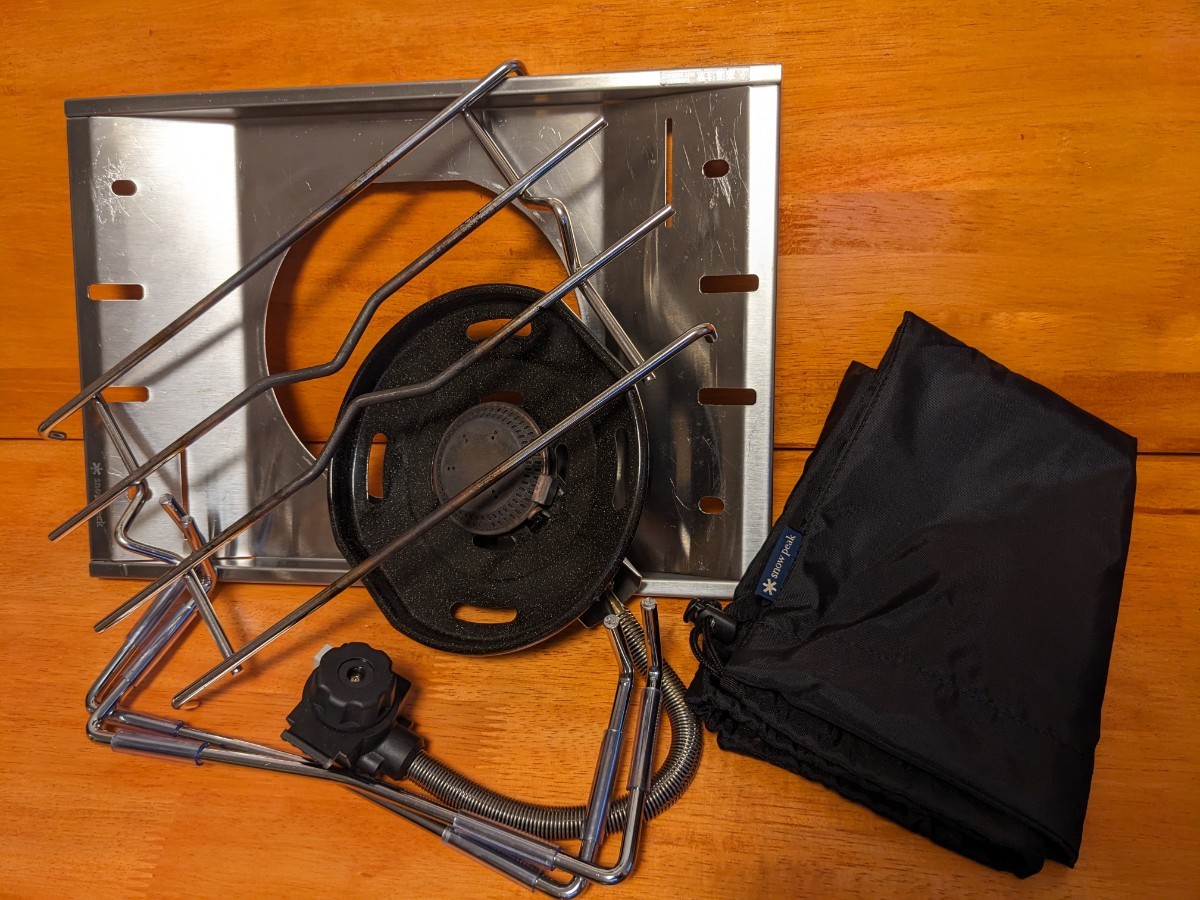 （良品）スノーピーク　フラットバーナー　GS-450 Snowpeak ガスバーナー