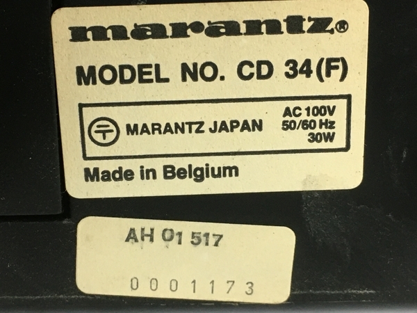 marantz CD-34 マランツ CDプレーヤー ジャンク ジャンク品 通電