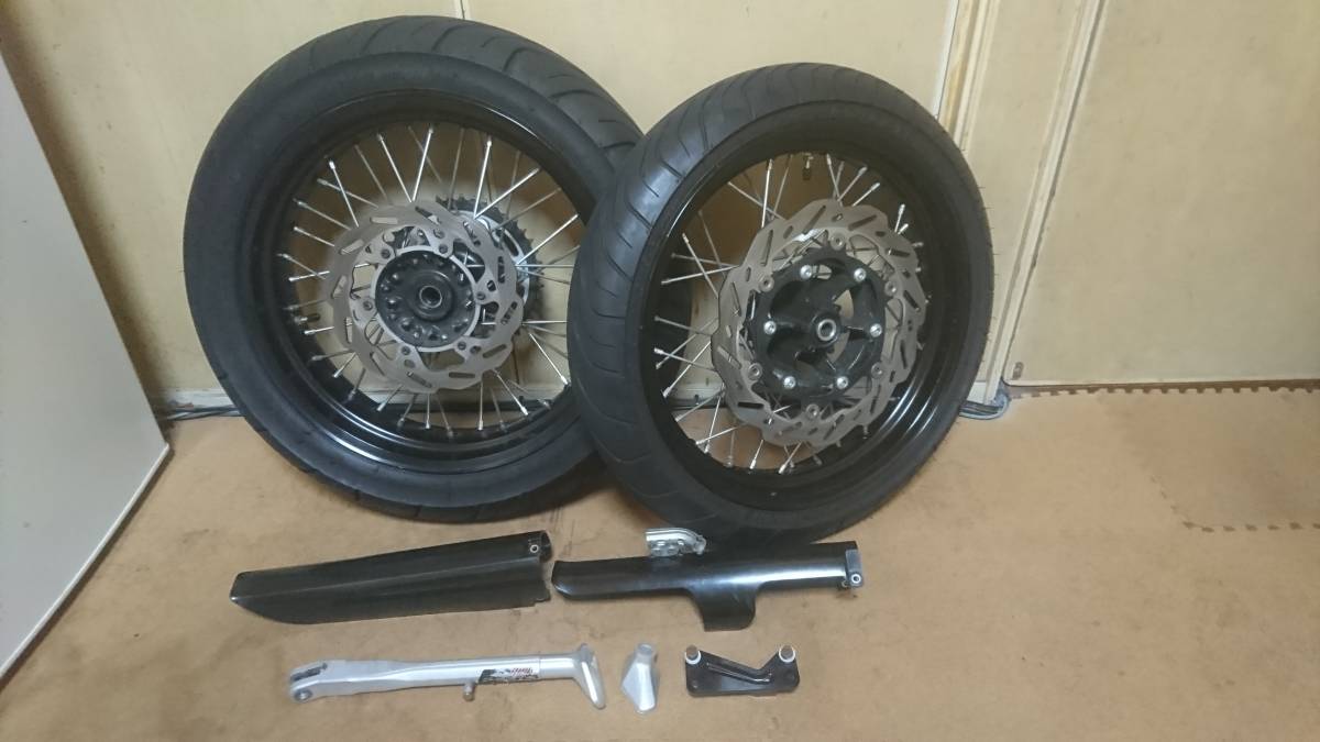 WR250X 純正ホイール 前後セット WR250Rモタード化 チューブレス化
