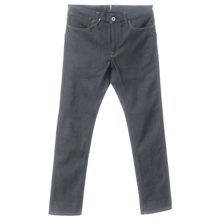 未使用 ジュンヤワタナベ マン JUNYA WATANABE MAN 2021年秋冬 切替 デニムパンツ ネイビー×レッド XS[DPD]