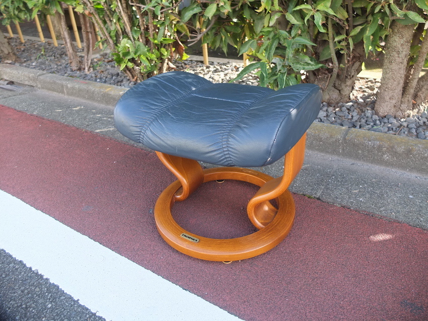 EKORNES オットマン エコーネスレザーオットマングリーン管理F14