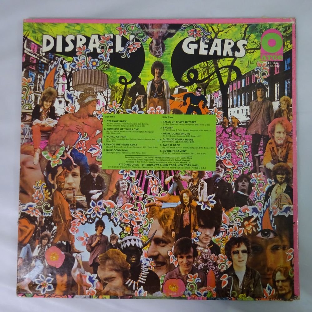 Disraeli Gears Cream Music .com – LP | Vinyl eBay Stereo * CREAM 0