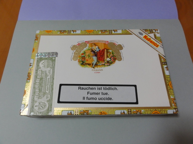 ハバナ葉巻の空き箱】ROMEO y JULIETA 小物入れにも （キューバ製 