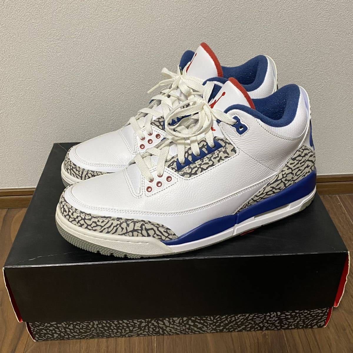 良品】NIKE AIR JORDAN 3 RETRO TRUE BLUE 2016年発売 US10.5 28.5cm 