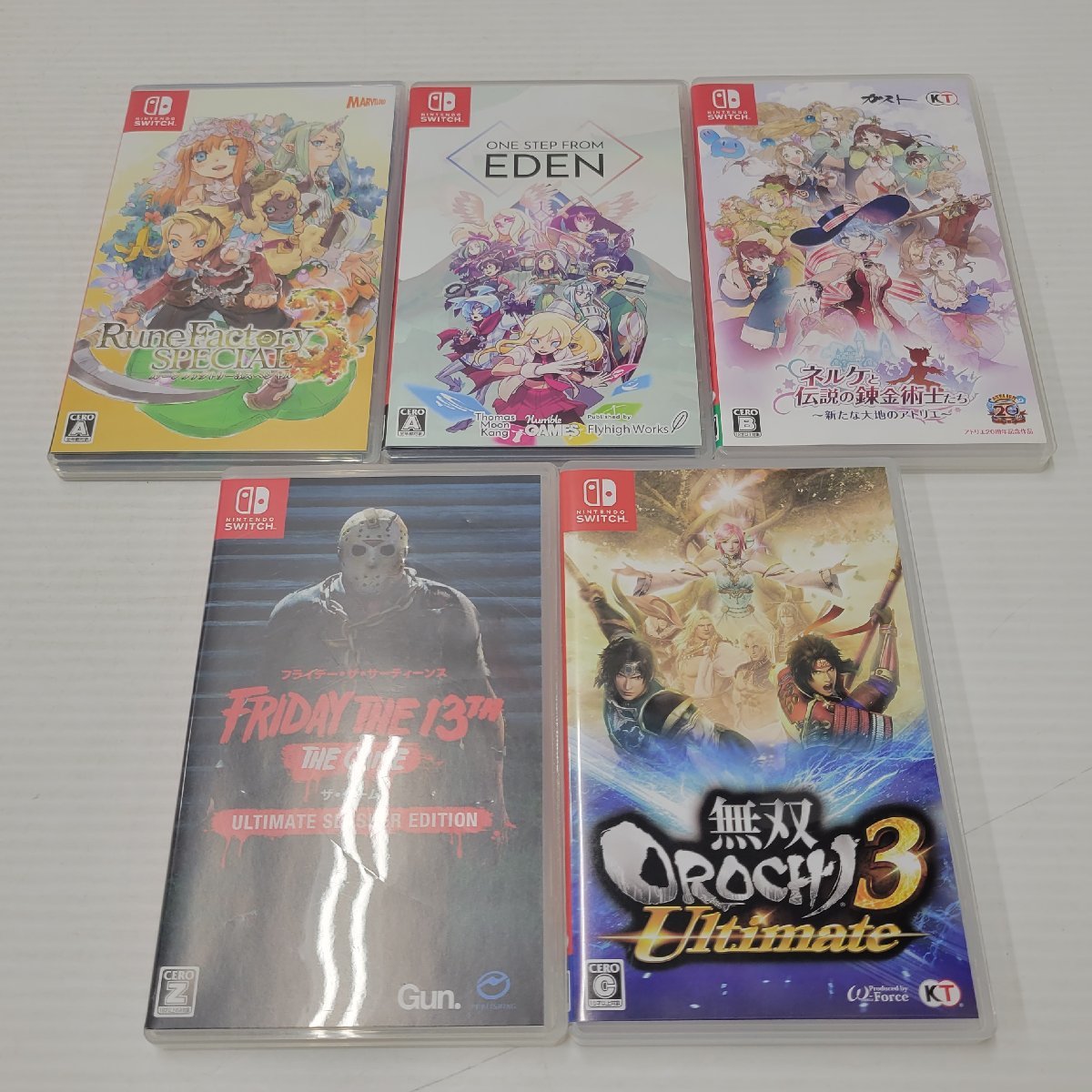 【限定SALE，新作登場】 IZU 品 Nintendo Switch ソフト まとめ売り 無双OROCHI3/フライデー ザ 13th：ザ ゲーム 他 029-230817-AS-15-IZU(ニンテンドースイッチソフト)｜売買されたオークション情報、yahooの商品情報をアーカイブ公 ニンテンドースイッチソフト