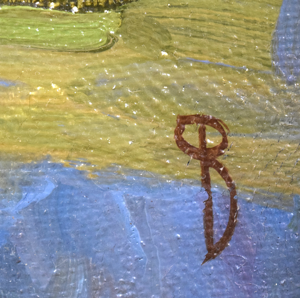 肉筆☆油絵☆F20号『富士山1』ゴッホ⁄模写 肉筆☆油絵☆F20号『