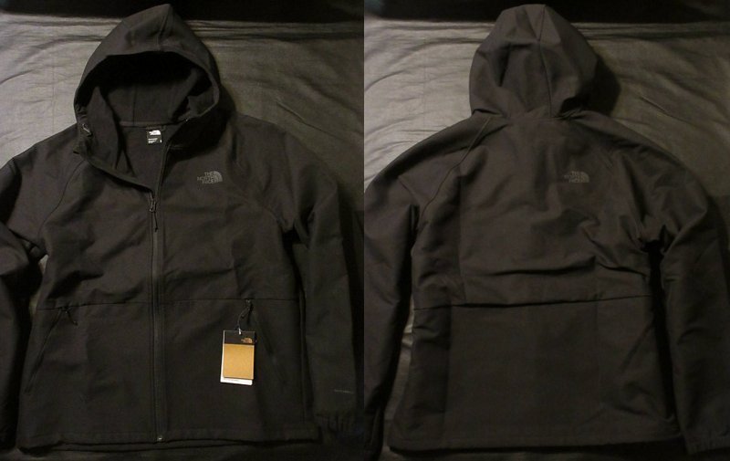 本物正規◆ノースフェイス◆撥水フリースジャケット/ソフトシェル■L■CAMDEN HOODY JKT■黒■新品■アメリカ限定■WINDWALL/KS7