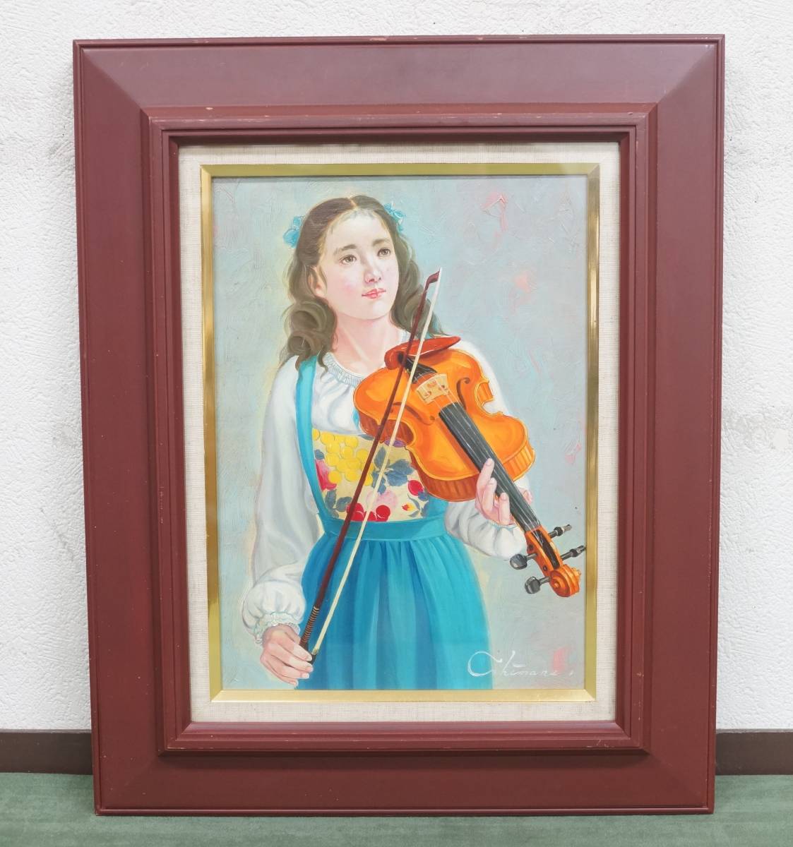 リアリズム 真作 島根清 O 一枚 小竹美術 【模写】 島根清 レッスン F4