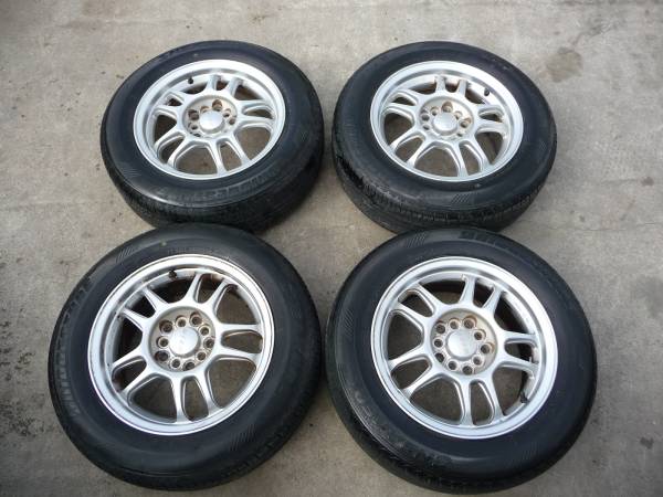 5穴マルチアルミ★ブリジストン４本セット★195/65R14_1