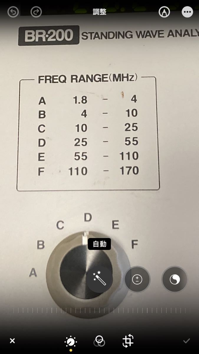 クラニシ STANDING WAVE ANALYZER BR-200 アンテナアナライザー